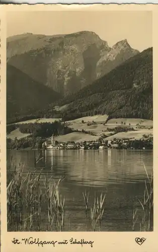 St. Wolfgang v. 1963 Dorfansicht und der See (AK1234)