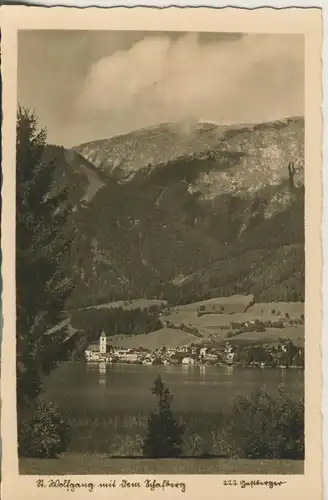 St. Wolfgang v. 1963 Dorfansicht und der See (AK1235)