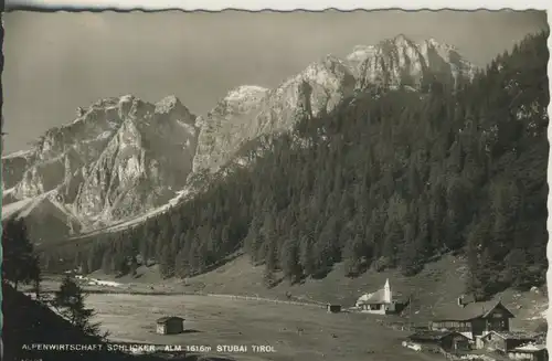 Stubai v. 1962 Alpenwirtschaft Schlicker Alm (AK1263)