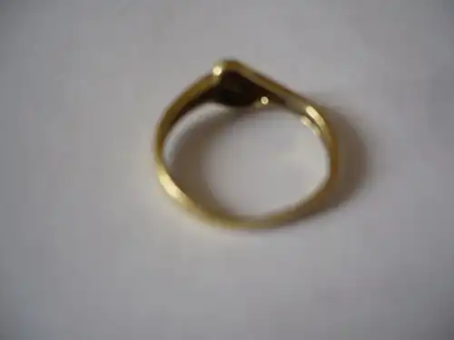 Damenring - 585 gelbgold mit kleinem Brillanten (648)  Preis reduziert