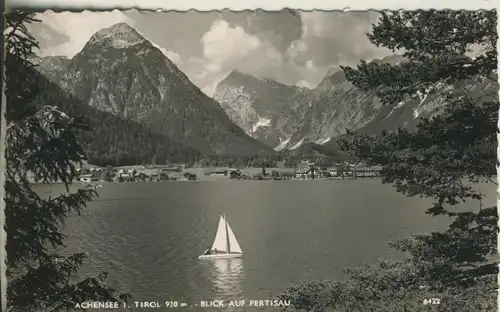 Pertisau v. 1953 Der Achensee mit Dorfsicht (AK1284)