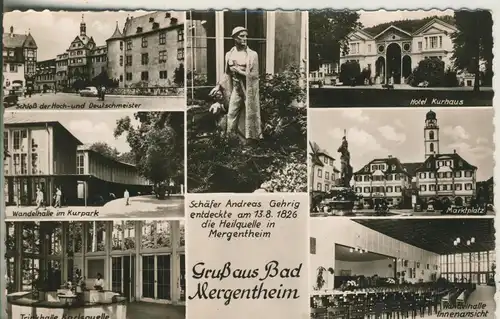Bad Mergentheim v. 1961 7 Stadtansichten (AK1303) 