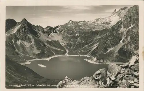 Lünersee v. 1958 Douglashütte u. Lünersee (AK1313) 