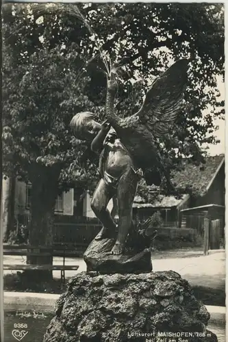 Maishofen v. 1960 Denkmal \"Kind mit Schwan\" (AK1322)