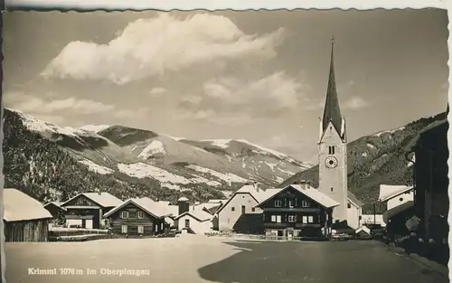 Krimml v. 1963 Dorfansicht im Winter (AK1337)