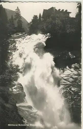 Krimml v. 1961 Zweithöchster Wasserfall der Welt (AK1342) 