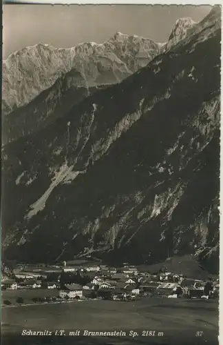 Scharnitz v. 1960 Dorfansicht im Tal (AK1350)