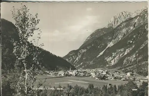 Scharnitz v. 1960 Dorf-Ansicht (AK1352)