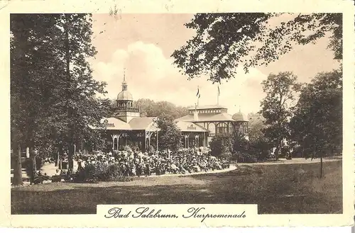 Bad Salzbrunn - Kurpromenade von 1917 (006AK)