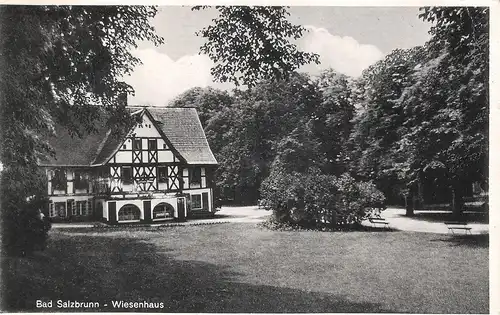 Bad Salzbrunn - Wiesenhaus von 1943 (025AK)