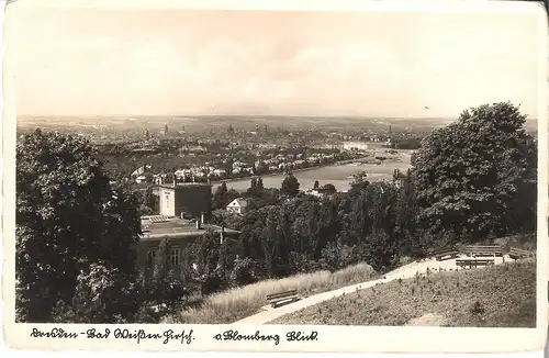 Dresden - Bad Weißer Hirsch - Blomberg Blick 1910 (037AK) 