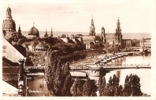 Dresden - Teilansicht 1928 (038AK) 