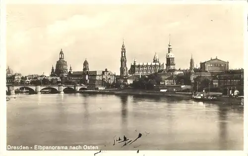 Dresden - Elbpanorama nach Osten v. 1941 (041AK) 