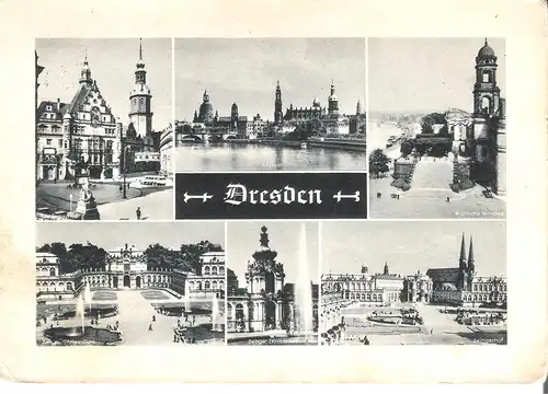 Dresden - 6 Stadtansichten v. 1942 (045AK)