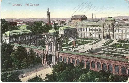 Dresden - kgl. Zwinger v. 1911 (046AK)