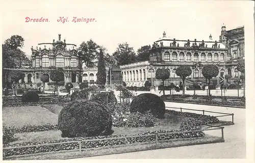 Dresden - kgl. Zwinger v. 1920 (051AK)