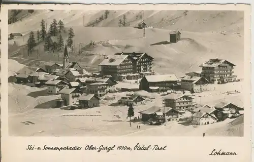 Ober-Gurgl v. 1957 Das Gletscher-Dorf im Winter (AK1373)