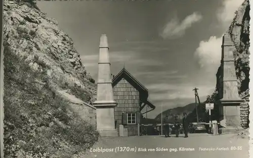 Loiblpass v. 1962 Die Grenze (AK1381)