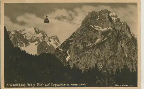 Garmisch-Partenkirchen v. 1926 Die Kreureckbahn (AK1429)