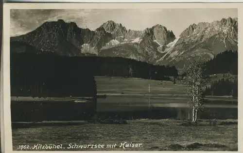 Kitzbühel v. 1963 Der Schwarzsee mit Kaiser (AK1435)