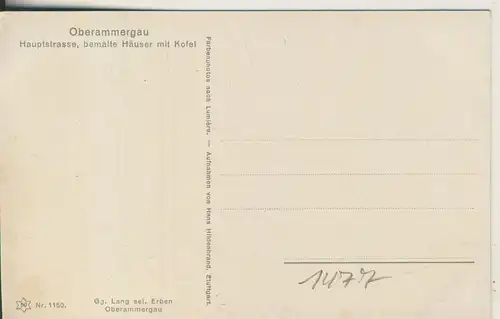 Oberammergau v. 1962 Hotel (AK1477)