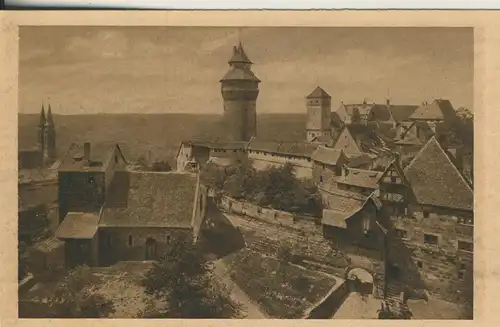 Nürnberg v. 1927 Burg gegen Nordost (AK1484)