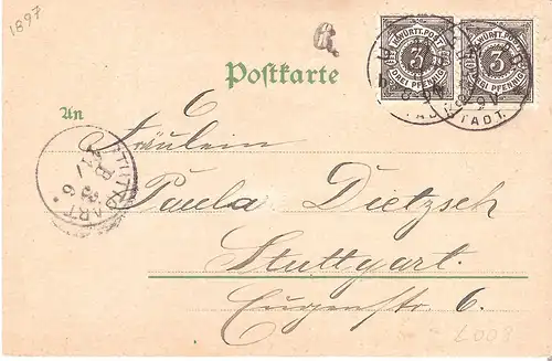 Gruss aus Ulm - 3 Ansichten von 1897 (L007AK) 