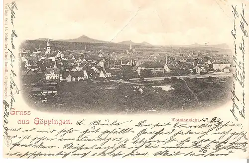 Gruss aus Göppingen - Totalansicht von 1897 (L014AK)