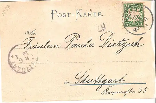 Gruss aus Stadtbergen - 4 Ansichten von 1898 (L017AK)