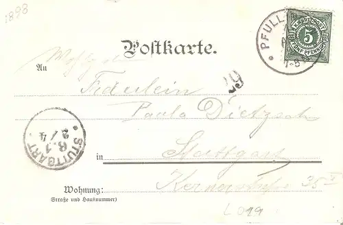 Truppen Uebungsplatz und Casino - Münsingen von 1898 (L019AK)