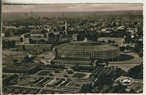 Dortmund v. 1954 Teil-Stadt-Ansicht mit der Westfalenhalle (AK1503)