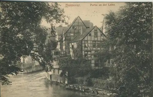 Hannover v. 1914 Partie an der Leine (AK1506)