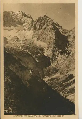 Zugspitze v. 1936 Zugspitze und Höllental (AK1518)