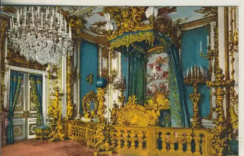 Herrenchiemsee v. 1912 Kgl. Schloß Herrenchiemsee -- Schlafzimmer (AK1522)