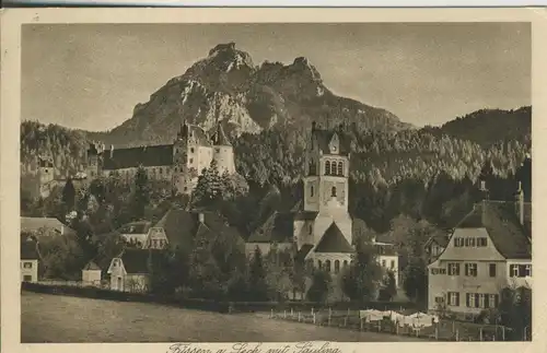 Füssen v. 1931 Teiul-Stadt-Ansicht (AK1535)