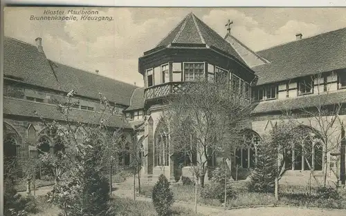 Maulbronn v. 1909 Brunnenkapelle - Kreuzgang (AK1537)