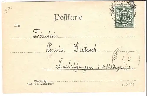 Tübingen von Westen von 1901 (L049AK)