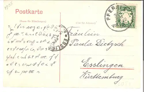 Alt-Augsburg - Wertachbruckertor von 1905 (L051AK)