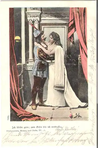 Szene aus Romeo und Julia von 1901 (L060AK)