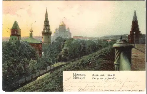 Moscou - vue prise du Kremlin von 1903 (L063AK)