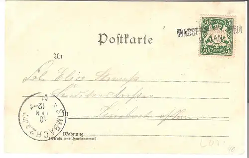 Gruss aus Wasserburg a. Inn - 2 Stadtansichten von 1912 (L071AK)