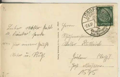 Lehde=Lübbenau v. 1937 Bauernhof (AK1575)