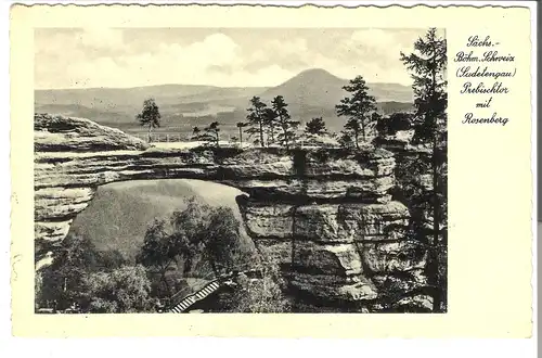 Probischtor mit Rosenberg - Sächsiche-Böhmische Schweiz - (Sudetengau) von 1939 (085AK)