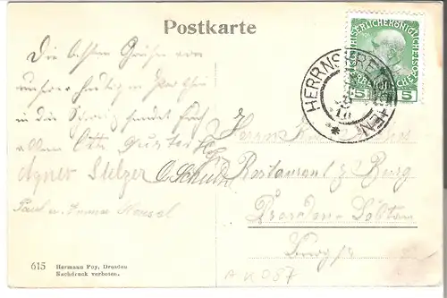 ProbischKegel- Böhmische Schweiz von 1910 (087AK)