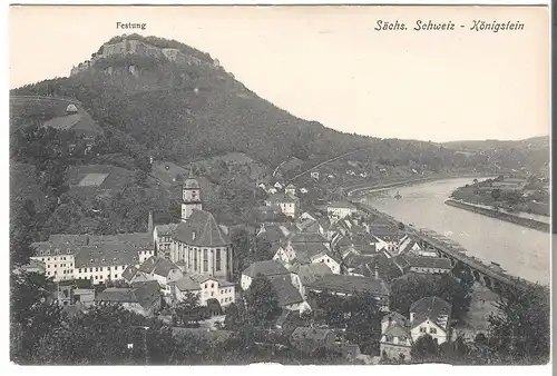 Königstein - sächs. Schweiz von 1920 (095AK)