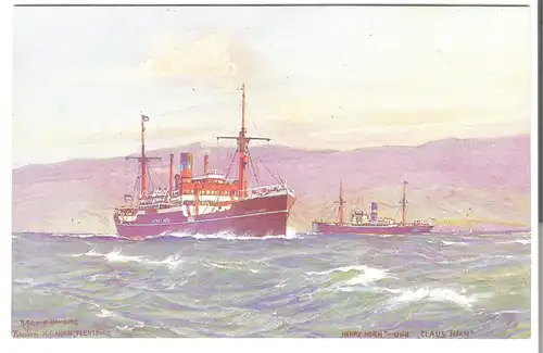 Reederei H. C. Horn, Flensburg von 1920 (AK3618)