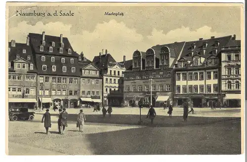 Naumburg a. d. Saale - Marktplatz v. 1943 (109AK)