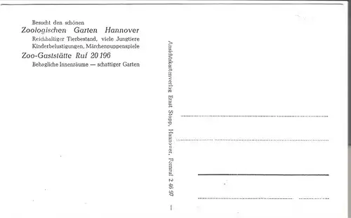 Hannover - Zoo von 1950 (122AK)