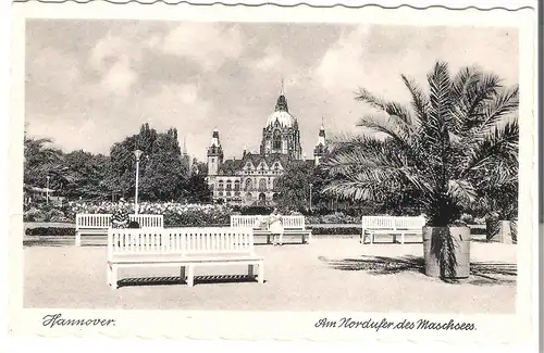 Hannover - Am Nordufer des Maschsees vo 1950 (125AK)