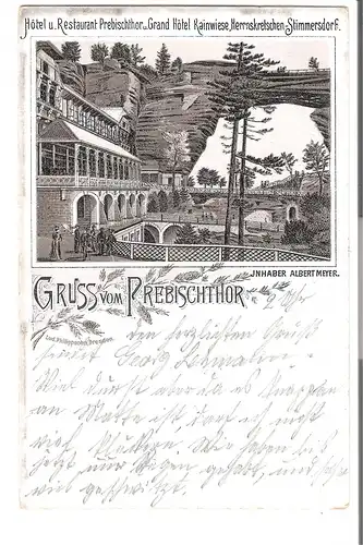 gruss vom Prebischthor v. 1896 (131AK)